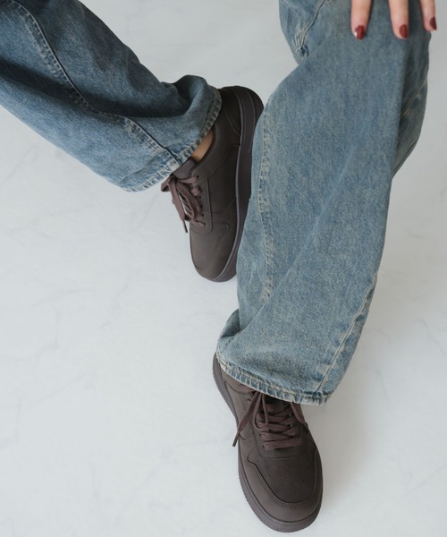 VIVIAN(ヴィヴィアン)の「メンズ レディース ローテクレースアップスニーカー(スニーカー・レディース・ホワイト×グレー/キャメル/クリアブラック/デザートカモ/ホワイト/ブラック/ベージュ/ダークブラウン・33/35/37/39/41/43/45)」の13枚目の写真