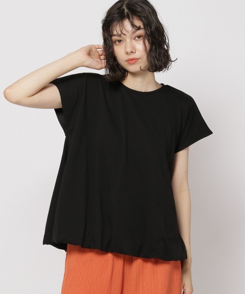 niko and...(ニコアンド)の「裾バルーンフレンチプルオーバー(Tシャツ/カットソー・レディース・ライトグレー/チャコール/ブラック・FREE)」の2枚目の写真