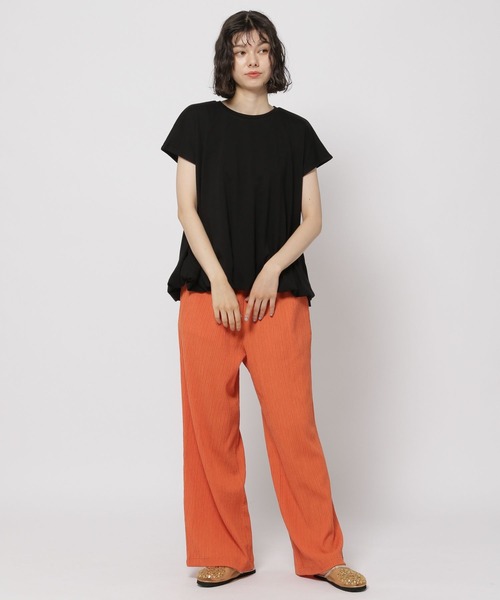 niko and...(ニコアンド)の「裾バルーンフレンチプルオーバー(Tシャツ/カットソー・レディース・ライトグレー/チャコール/ブラック・FREE)」の8枚目の写真