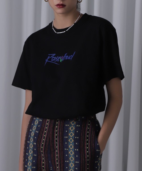 purple ROSE Tシャツ（Tシャツ/カットソー）｜ROSE BUD（ローズバッド）