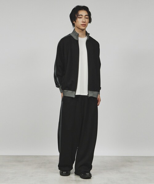 【セール】【Aラインシリーズ】トラックジャージパンツ（セットアップ対応）（その他パンツ）｜tk.TAKEO KIKUCHI（ティーケータケオキクチ）