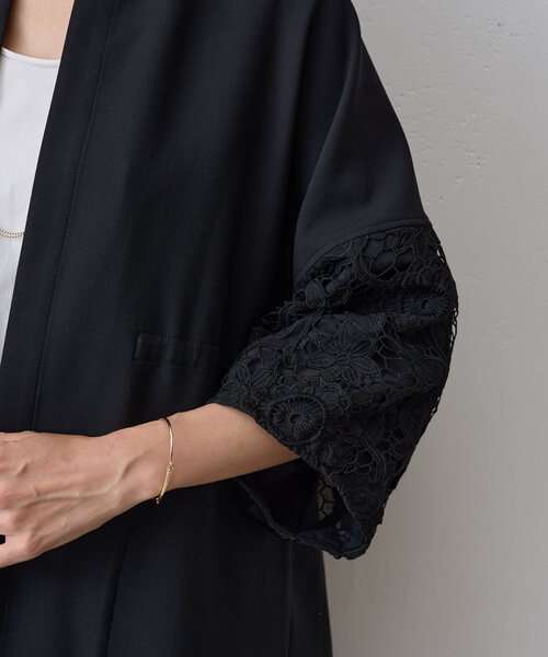 BEARDSLEY(ビアズリー)の「袖レース羽織(ベスト・レディース・ブラック/ネイビー・FREE)」の12枚目の写真