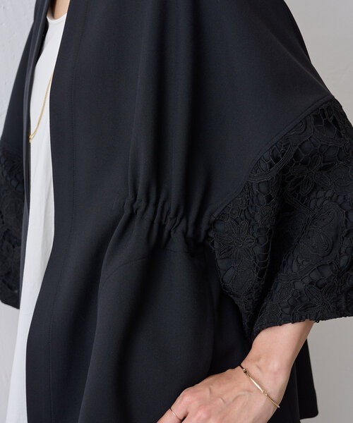 BEARDSLEY(ビアズリー)の「袖レース羽織(ベスト・レディース・ブラック/ネイビー・FREE)」の14枚目の写真