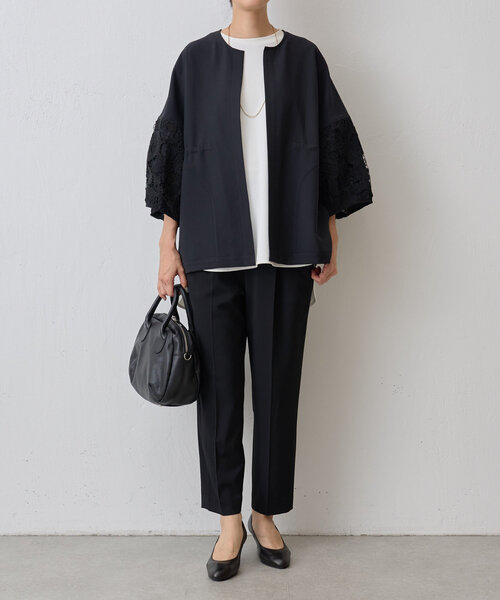 BEARDSLEY(ビアズリー)の「袖レース羽織(ベスト・レディース・ブラック/ネイビー・FREE)」の15枚目の写真