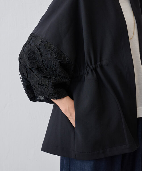 BEARDSLEY(ビアズリー)の「袖レース羽織(ベスト・レディース・ブラック/ネイビー・FREE)」の21枚目の写真