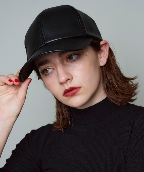 Narcissus（ナルシス）の「【Narcissus】レザーキャップ（キャップ・レディース・ブラック/ホワイト・FREE）」の13枚目の写真