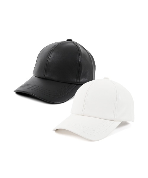 Narcissus（ナルシス）の「【Narcissus】レザーキャップ（キャップ・レディース・ブラック/ホワイト・FREE）」の14枚目の写真