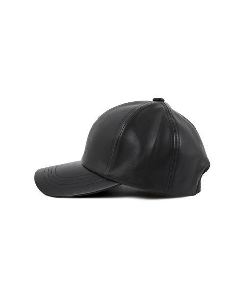 Narcissus（ナルシス）の「【Narcissus】レザーキャップ（キャップ・レディース・ブラック/ホワイト・FREE）」の5枚目の写真