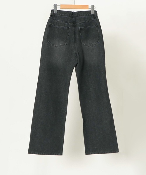 GORGE(ゴージ)の「《膝スリット×抜け感スタイル》レディース デニムパンツ ワイドシルエット ストリート 春夏秋冬(デニムパンツ・レディース・ブルー/ブラック・S/M)」の7枚目の写真