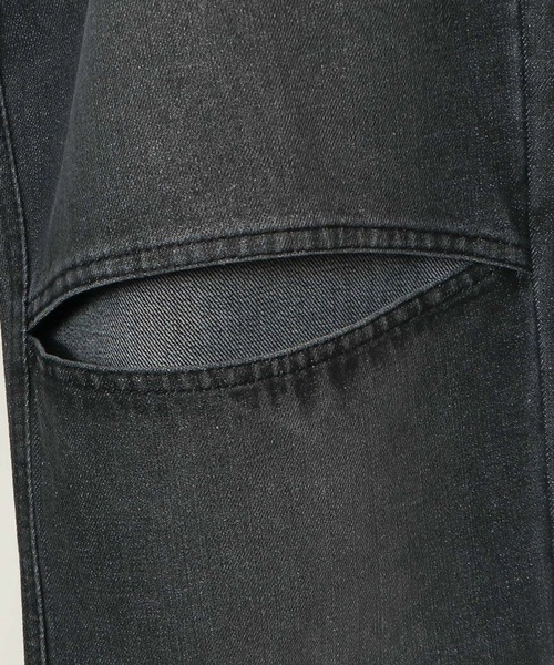 GORGE(ゴージ)の「《膝スリット×抜け感スタイル》レディース デニムパンツ ワイドシルエット ストリート 春夏秋冬(デニムパンツ・レディース・ブルー/ブラック・S/M)」の9枚目の写真