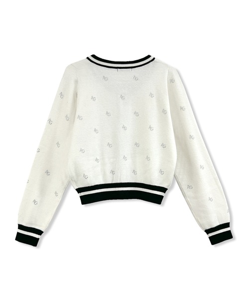 ANDGEEBEE（アンジービー）の「ラインストーンパターンアンサンブルニット（アンサンブル・レディース・アイボリー/ブラック・FREE）」の14枚目の写真