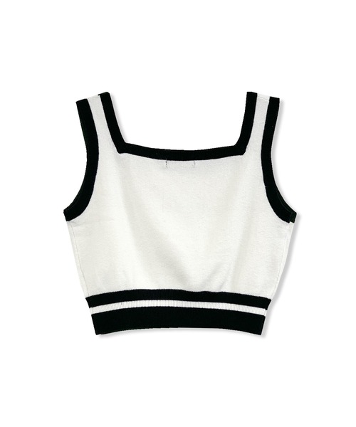 ANDGEEBEE（アンジービー）の「ラインストーンパターンアンサンブルニット（アンサンブル・レディース・アイボリー/ブラック・FREE）」の16枚目の写真