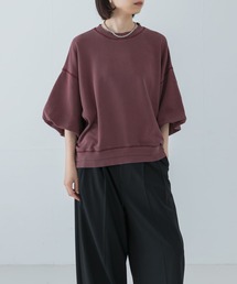 URBAN RESEARCH | ピグメント裏毛ハーフスリーブトップス(Tシャツ/カットソー)