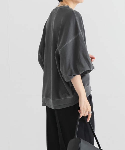 URBAN RESEARCH（アーバンリサーチ）の「ピグメント裏毛ハーフスリーブトップス（Tシャツ/カットソー・レディース・グレー/ブラウン系その他/ベージュ・FREE）」の12枚目の写真