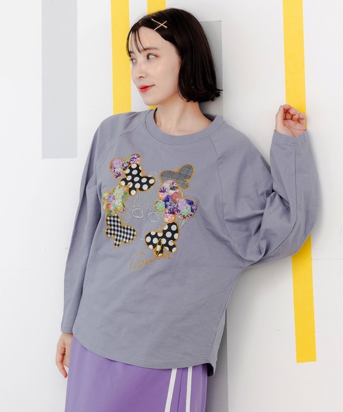 ScoLar/スカラー スカラーちゃんアップリケ刺繍ロンTEE（Tシャツ/カットソー）｜ScoLar（スカラー） mdprevattcaulkingandwaterproofing.com