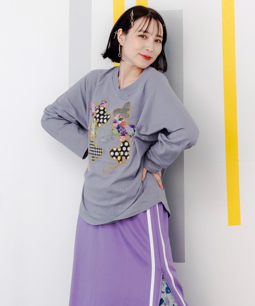 ScoLar/スカラー スカラーちゃんアップリケ刺繍ロンTEE（Tシャツ/カットソー）｜ScoLar（スカラー） mdprevattcaulkingandwaterproofing.com