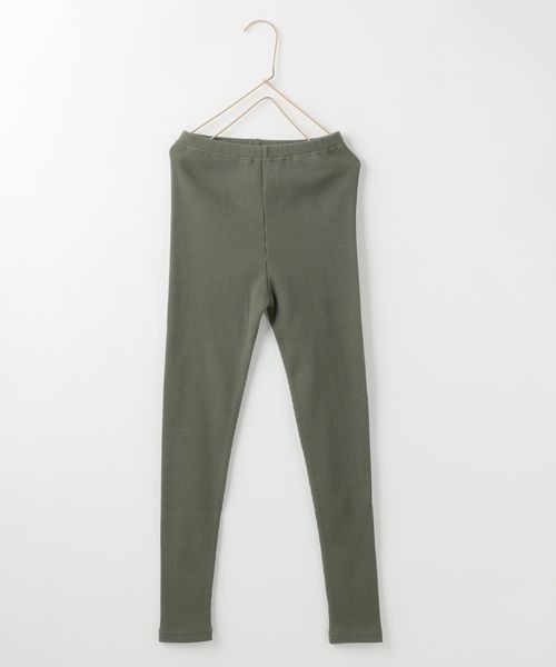 LOWRYS FARM（ローリーズファーム）の「カラーリブレギンス　134397（レギンス/スパッツ・キッズ・カーキ/アイボリー/パープル/ネイビー/ピンク・120cm/110cm/130cm/100cm）」の14枚目の写真