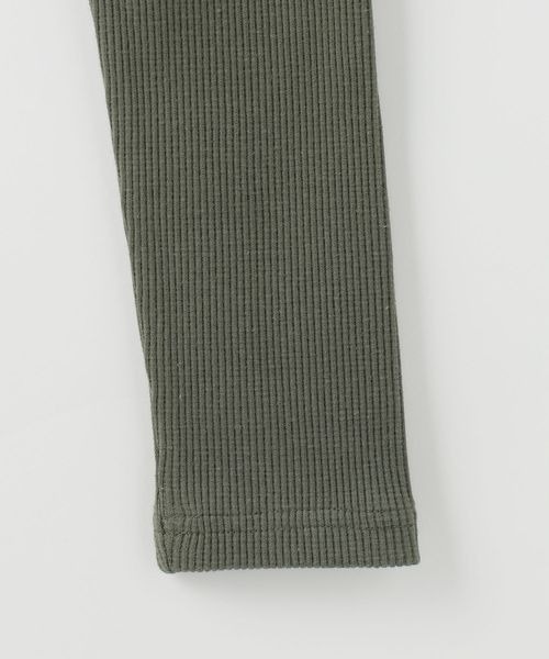 LOWRYS FARM（ローリーズファーム）の「カラーリブレギンス　134397（レギンス/スパッツ・キッズ・カーキ/アイボリー/パープル/ネイビー/ピンク・120cm/110cm/130cm/100cm）」の16枚目の写真