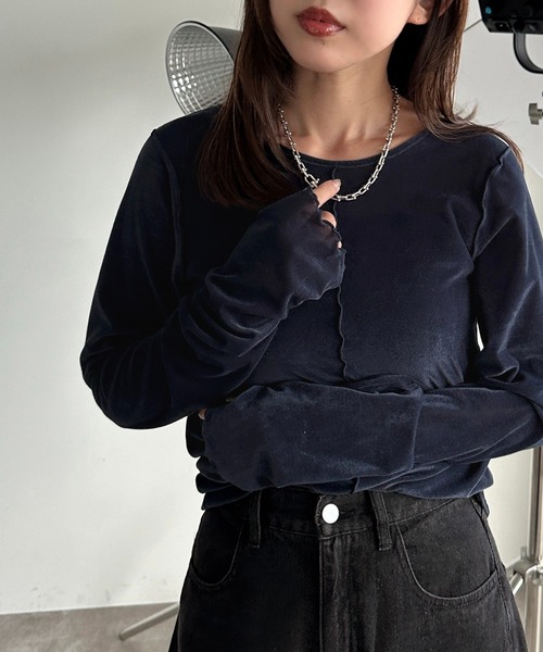 セール】シアーベロアトップス【ZOZOTOWN限定アイテム】（Tシャツ