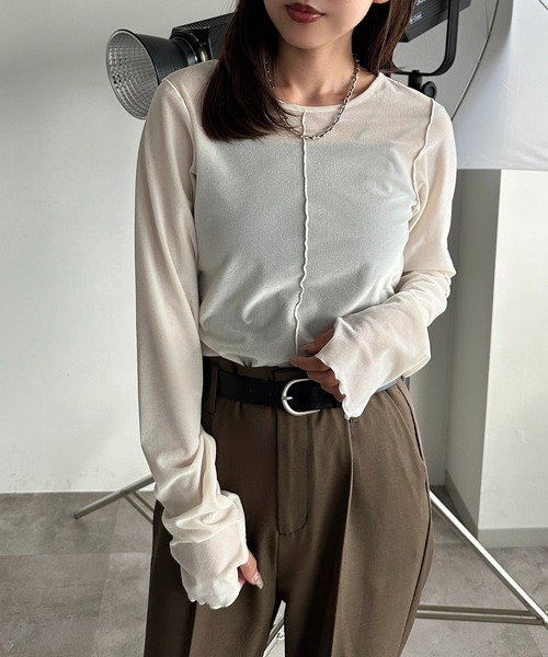 セール】シアーベロアトップス【ZOZOTOWN限定アイテム】（Tシャツ