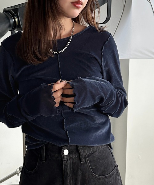 セール】シアーベロアトップス【ZOZOTOWN限定アイテム】（Tシャツ