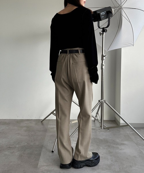 apres jour mignon（アプレジュールミニョン）の「シアーベロアトップス【ZOZOTOWN限定アイテム】（Tシャツ/カットソー・レディース・グリーン/ネイビー/ブラック/アイボリー・X-LARGE/フリー）」の14枚目の写真