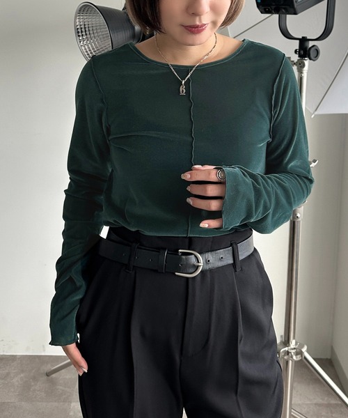 セール】シアーベロアトップス【ZOZOTOWN限定アイテム】（Tシャツ