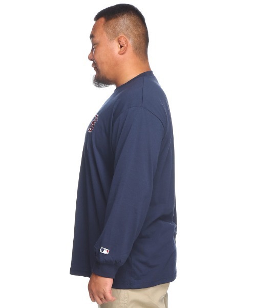 MLB(メジャーリーグベースボール)の「チームロゴ バックプリント ロンT(Tシャツ/カットソー・メンズ・ブルー/グレー/グリーン/ネイビー・6L/5L/4L/3L)」の17枚目の写真