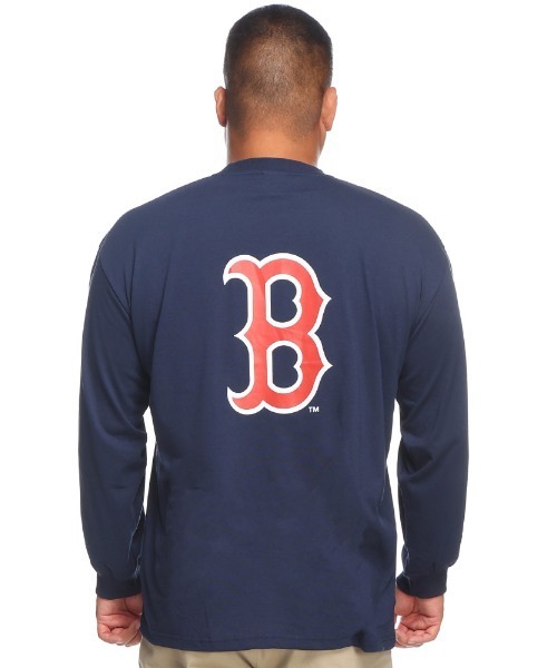 MLB(メジャーリーグベースボール)の「チームロゴ バックプリント ロンT(Tシャツ/カットソー・メンズ・ブルー/グレー/グリーン/ネイビー・6L/5L/4L/3L)」の21枚目の写真