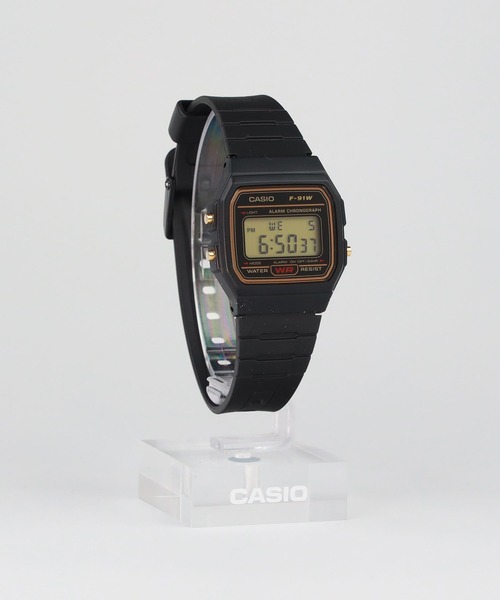 CASIO(カシオ)の「CASIO Collection / F-91WG-9QJH(デジタル腕時計・メンズ・ブラック×ゴールド・FREE)」の3枚目の写真