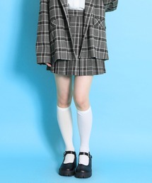 PUNYUS | ボックスプリーツチェックミニスカート(スカート)