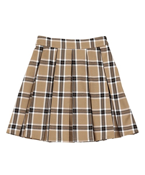 PUNYUS（プニュズ）の「ボックスプリーツチェックミニスカート（スカート・レディース・グレー/ベージュ・1/2/3/4）」の21枚目の写真