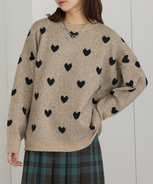 セール】【MAISON BREEZE】ハート柄ニット（ニット/セーター）｜MAISON