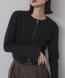 SENSE OF PLACE by URBAN RESEARCH | フレアスリーブジップセーター(ニット/セーター)