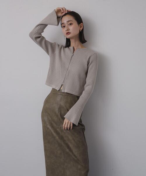 セール】フレアスリーブジップセーター（ニット/セーター）｜SENSE OF