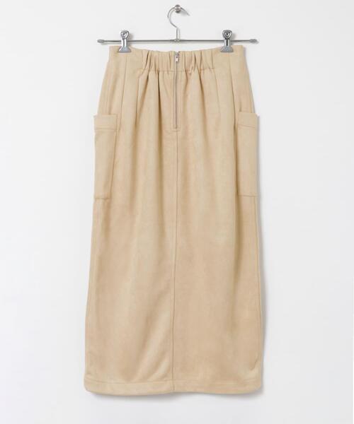 ITEMS URBANRESEARCH（アイテムズ アーバンリサーチ）の「フェイクスエードタイトスカート（スカート・レディース・アイボリー/スミクロ/カーキ/モカ・FREE）」の12枚目の写真
