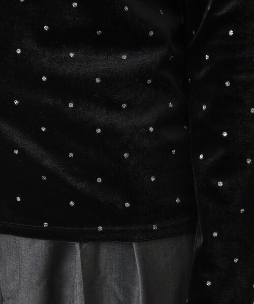 OPAQUE.CLIP（オペークドットクリップ）の「◆《CanCam掲載》ベロアトップス【洗濯機洗い可】（Tシャツ/カットソー・レディース・サンドベージュ/ネイビー/ブラック系・38/40/42）」の21枚目の写真