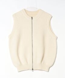 crepuscule(NvXL[)crepuscule L-G Zip-up Vest (2403-020)(jbg/Z[^[)