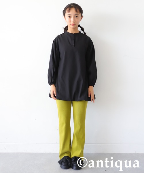 antiqua（アンティカ）の「バルーンミニワンピース（ワンピース・キッズ・ダークグリーン/ブラック・160/140）」の14枚目の写真