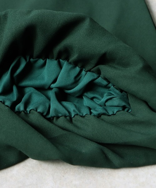 antiqua（アンティカ）の「バルーンミニワンピース（ワンピース・キッズ・ダークグリーン/ブラック・160/140）」の3枚目の写真