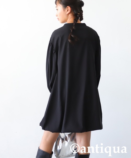 antiqua（アンティカ）の「バルーンミニワンピース（ワンピース・キッズ・ダークグリーン/ブラック・160/140）」の8枚目の写真