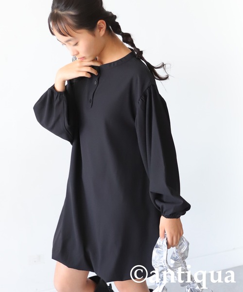 antiqua（アンティカ）の「バルーンミニワンピース（ワンピース・キッズ・ダークグリーン/ブラック・160/140）」の22枚目の写真