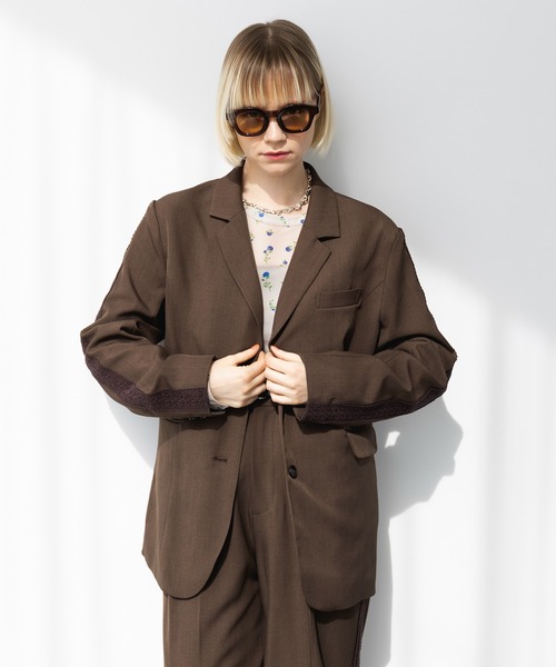 セール】【MAISON BREEZE reveur】side lace tailored jacket サイド