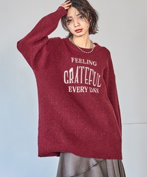 PAGEBOY | ロゴシシュウネッププルオーバー(ニット/セーター)