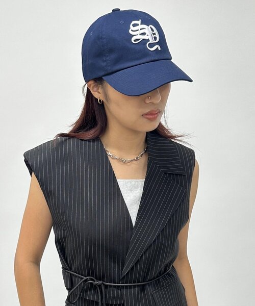 WHO'S WHO gallery（フーズフーギャラリー）の「【SLOPPY/スロッピー】刺繍ロゴキャップ（キャップ・レディース・ブラウン/ネイビー/グレイッシュベージュ/サックスブルー/レッド/ブラック系その他/カーキ/ブラウン系その他・FREE）」の14枚目の写真