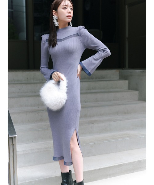 リボンラメニットワンピース｜evelyn（エブリン）公式通販サイト