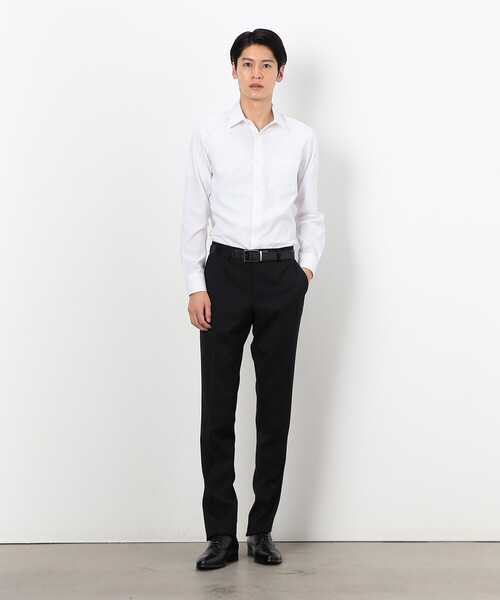 COMME CA ISM(コムサイズム)の「【セットアップ対応】ポリエステル ウール ギャバ パンツ(スーツパンツ・メンズ・グレー/ブラック・SMALL/MEDIUM/LARGE/X-SMALL/X-LARGE)」の6枚目の写真