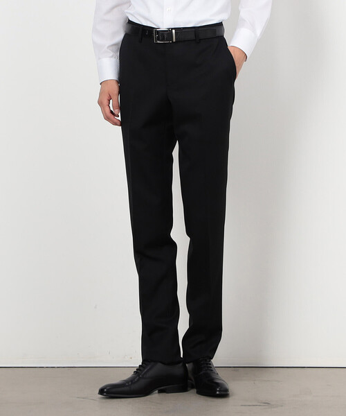 COMME CA ISM(コムサイズム)の「【セットアップ対応】ポリエステル ウール ギャバ パンツ(スーツパンツ・メンズ・グレー/ブラック・SMALL/MEDIUM/LARGE/X-SMALL/X-LARGE)」の7枚目の写真