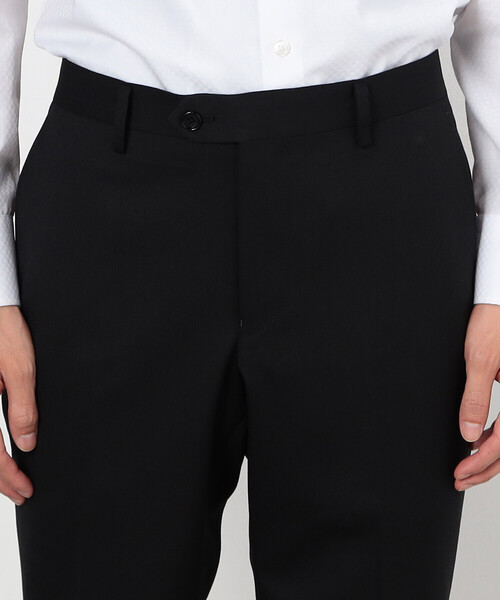COMME CA ISM(コムサイズム)の「【セットアップ対応】ポリエステル ウール ギャバ パンツ(スーツパンツ・メンズ・グレー/ブラック・SMALL/MEDIUM/LARGE/X-SMALL/X-LARGE)」の12枚目の写真