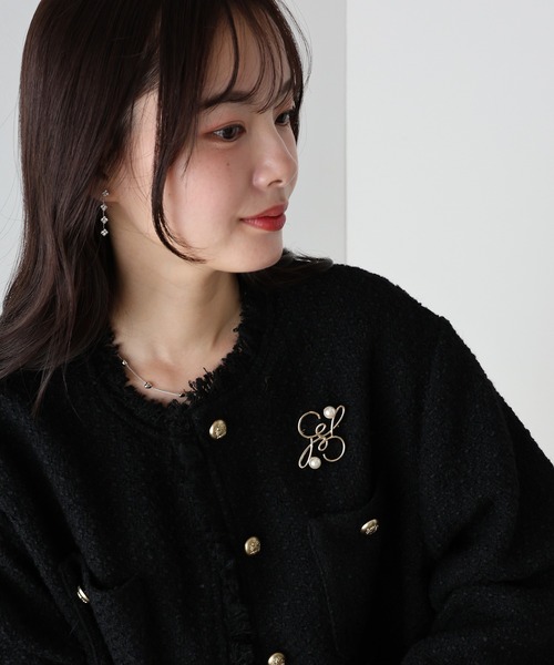 BLUEEAST（ブルーイースト）の「パール付きニュアンスモチーフブローチ（ブローチ/コサージュ・レディース・シルバー/ゴールド・FREE）」の2枚目の写真